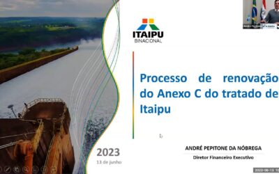 Em reunião semanal, o Comitê de Infraestrutura recebe o diretor-financeiro da Itaipu