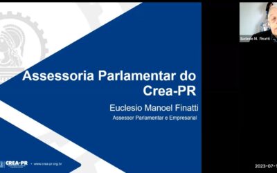 Em reunião semanal, Comitê de Infraestrutura debate sobre Plano Safra e projetos do CREA-PR